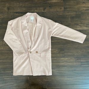 F21 blush blazer